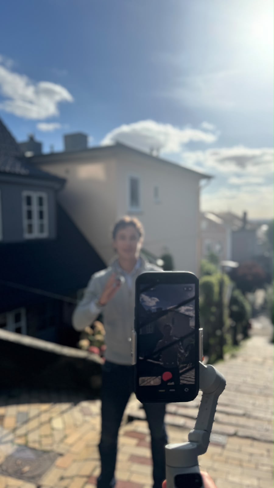 Dreh vor Ort mit dem Gimbal